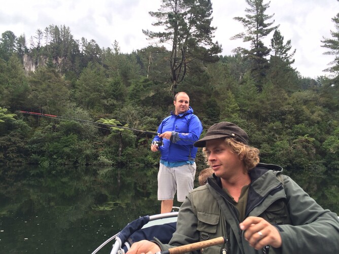 Trout Fishing Lake Waipapa